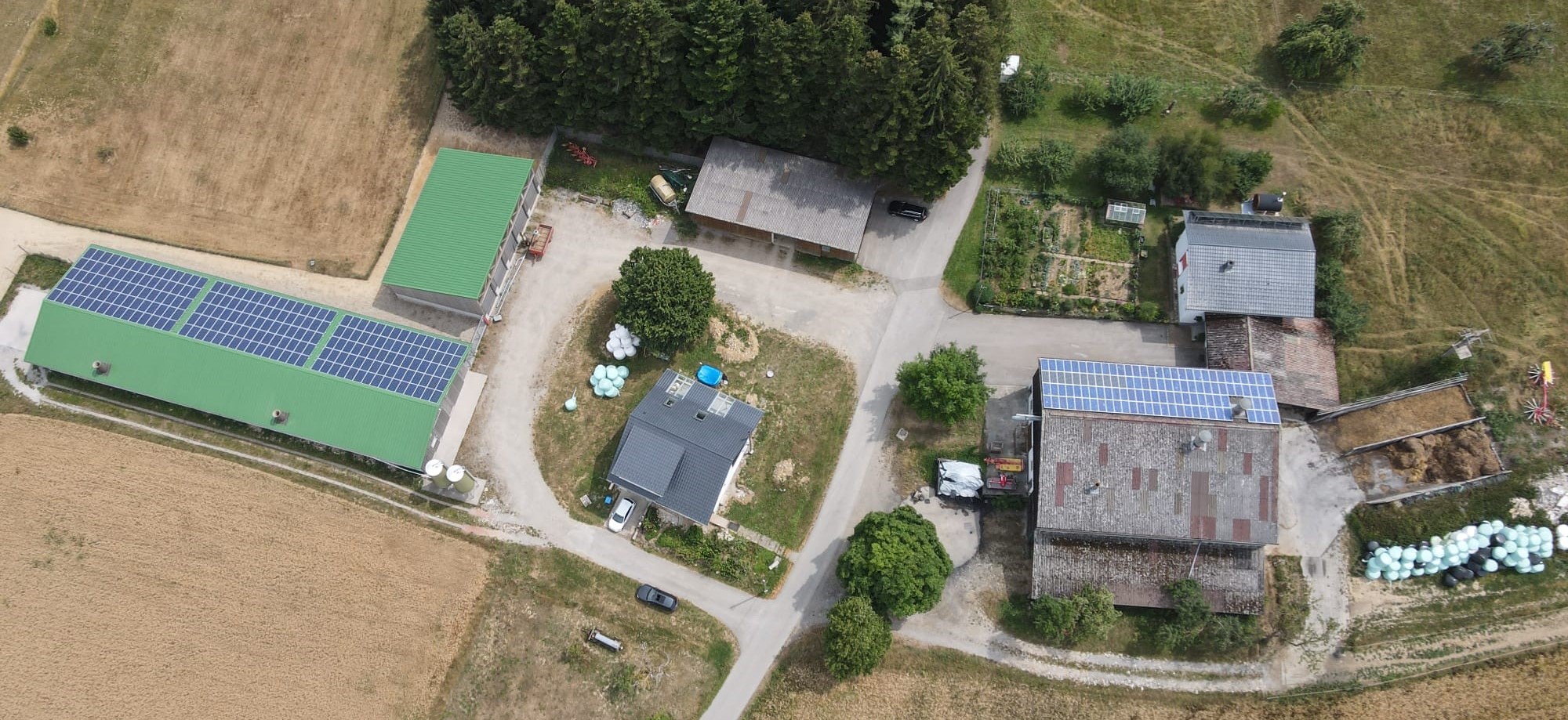 Luftbild des Kirchtannenhof Gaus