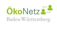 Logo des ÖkoNetzBW - hellgrün, dunkelgrün mit Vernetzung von Menschen