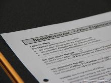 Symbolbild Bestellformular