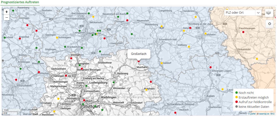 Prognostiiertes Auftreten