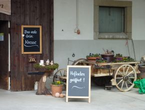 Hofladen als Symbolbild für die Direktvermarktung