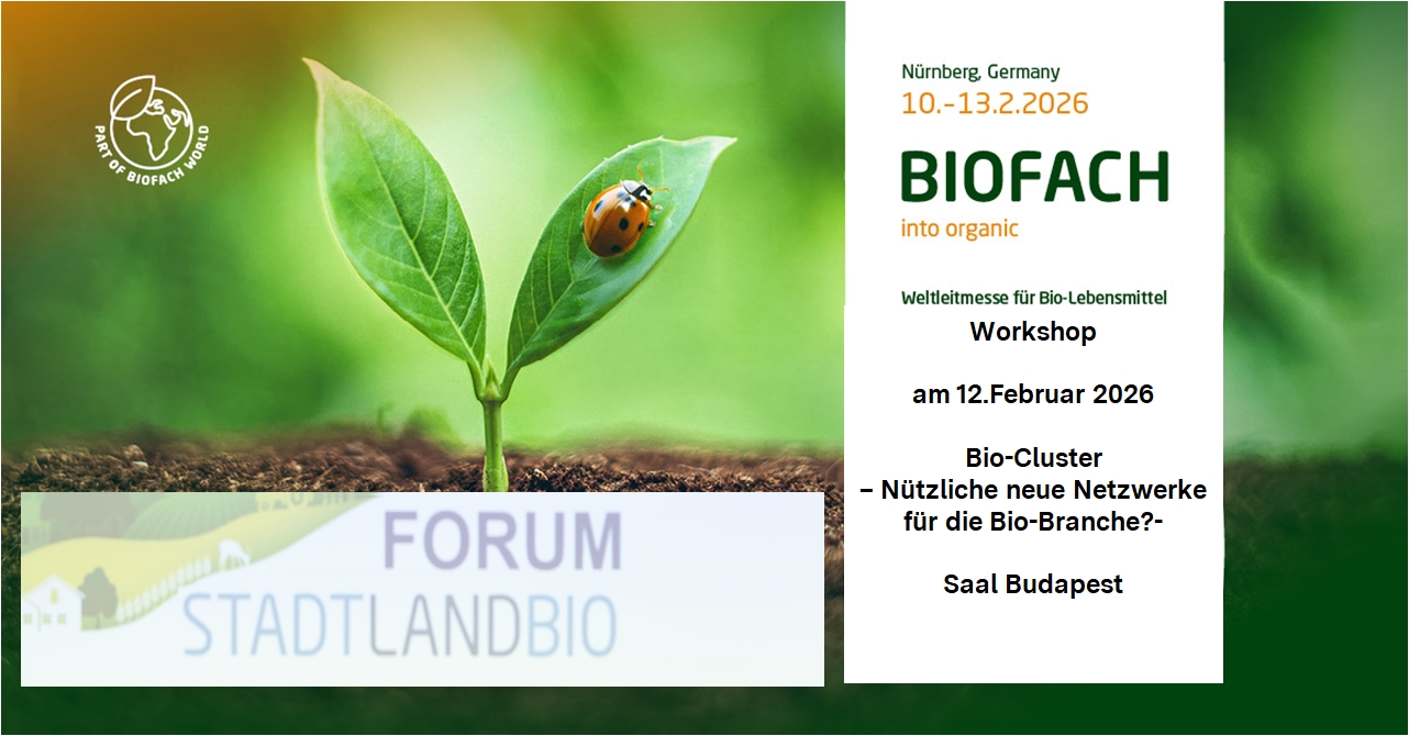 Flyer für Veranstaltung Bio-Cluster – Nützliche neue Netzwerke für die Bio-Branche?