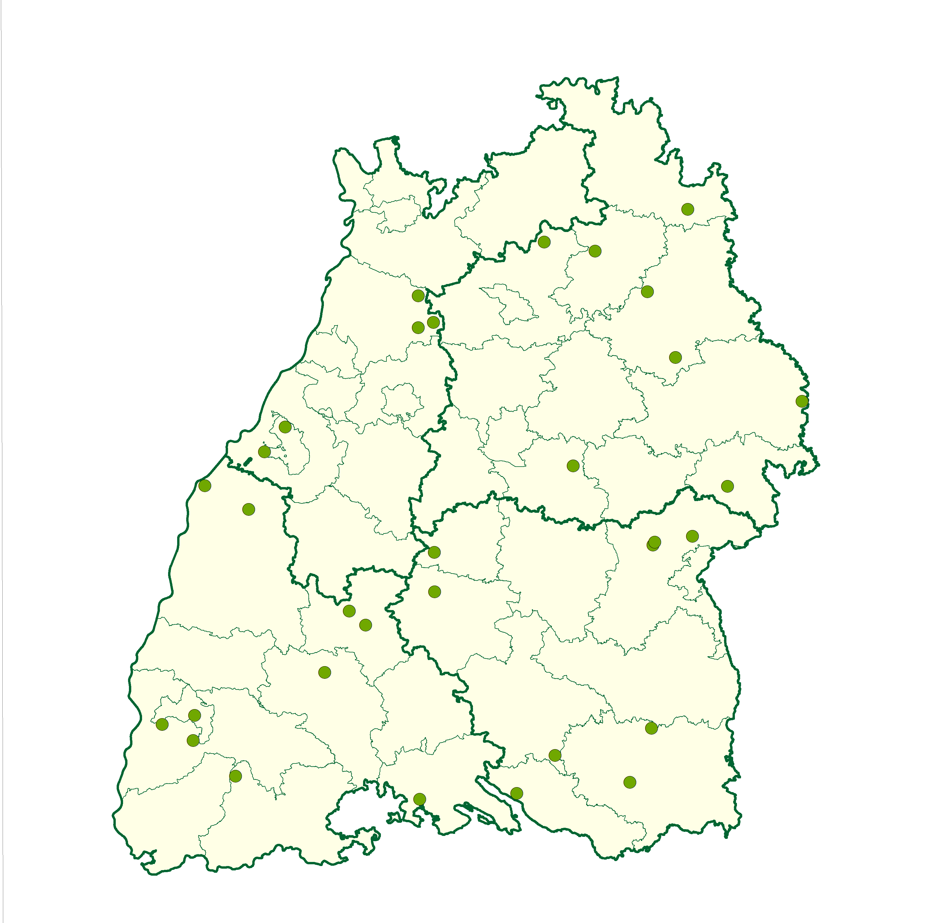 Die rund 30 teilnehmenden Bio-Betriebe mit den Schwerpunkten Ackerbau, Viehhaltung, Gemüse-, Obst- und Weinbau sind über ganz Baden-Württemberg verteilt.